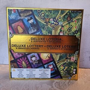 NEW SEALED Deluxe Lotería & Snakes and Ladders Game Set